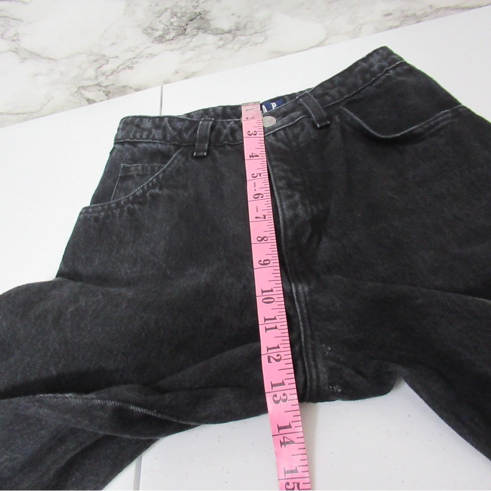 Gap Vintage Washed Black Ankle Length Denim Jeans Size 3/4 - Picture 12 of 16